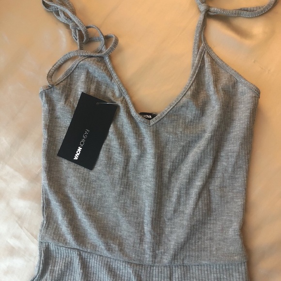 Heather Grey Jumpsuit - Picture 4 of 5